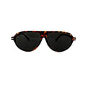 Retro Oval Flat Aviator Sunglasses