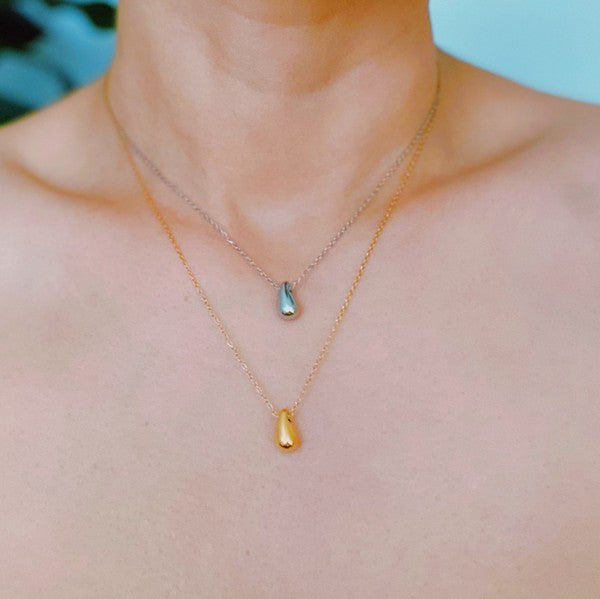 Mini Teardrop Pendant Necklace