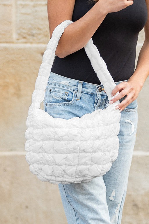 Dale Quilted Puffer Shoulder Bag