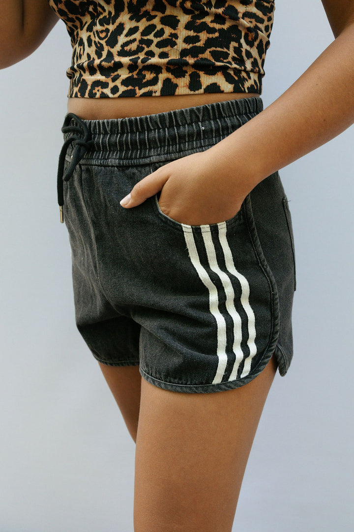 "E" - Striped Shorts