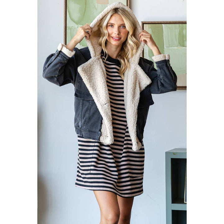 Kass Hooded Denim Jacket