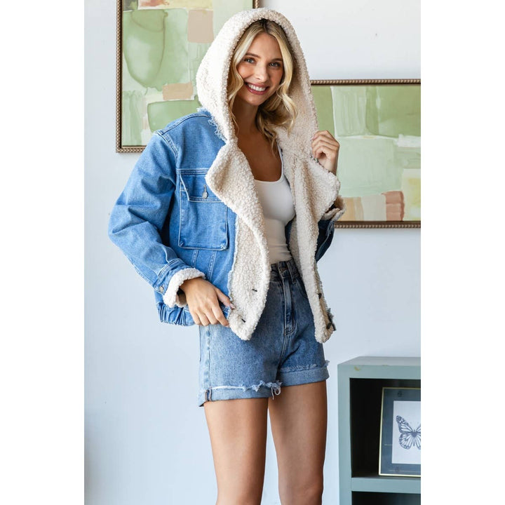 Kass Hooded Denim Jacket