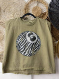 Kass Tank - ZEBRA 8 BALL MUSCLE TANK