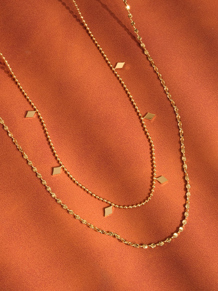 Arômes 18K Gold Non-Tarnish Layered Tassel Necklace