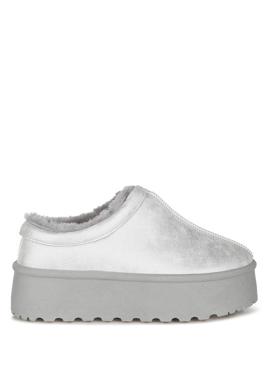 Lottys Faux Leather Platform Classic Slip-On