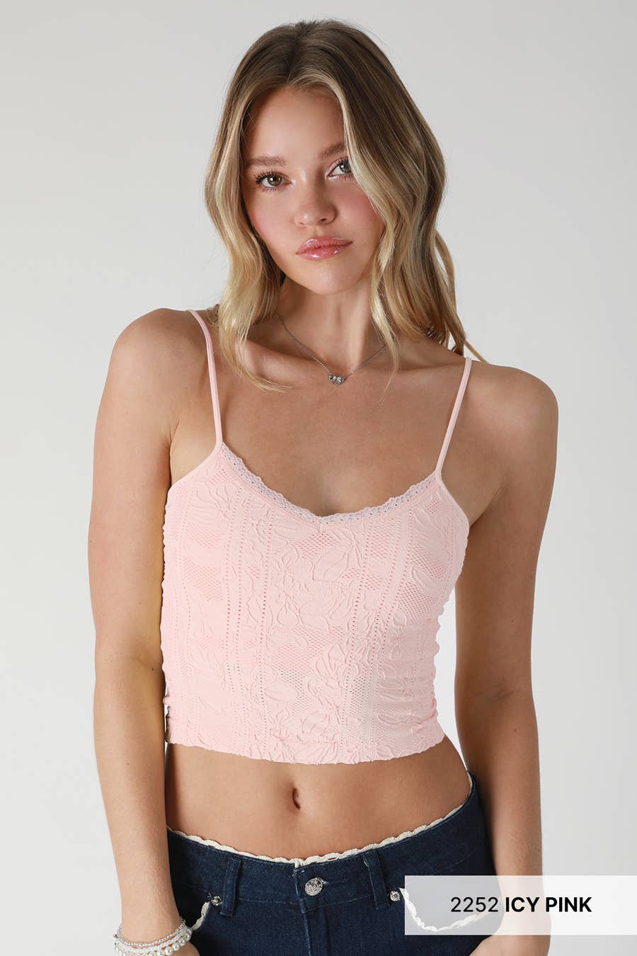 Addy Double Lace Trim Cami