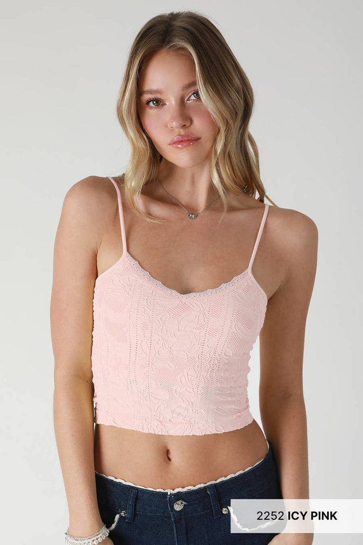 Addy Double Lace Trim Cami