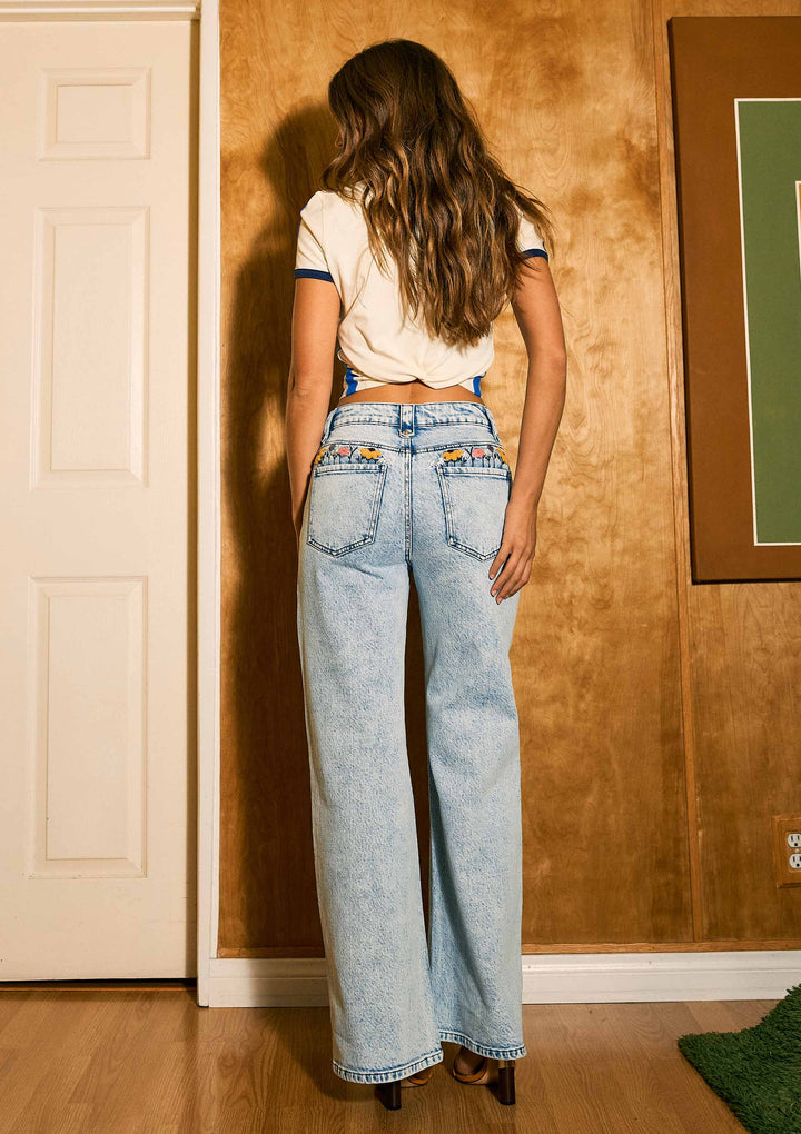 Bea Floral Denim