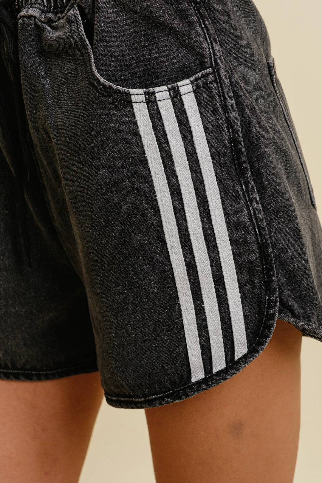 "E" - Striped Shorts