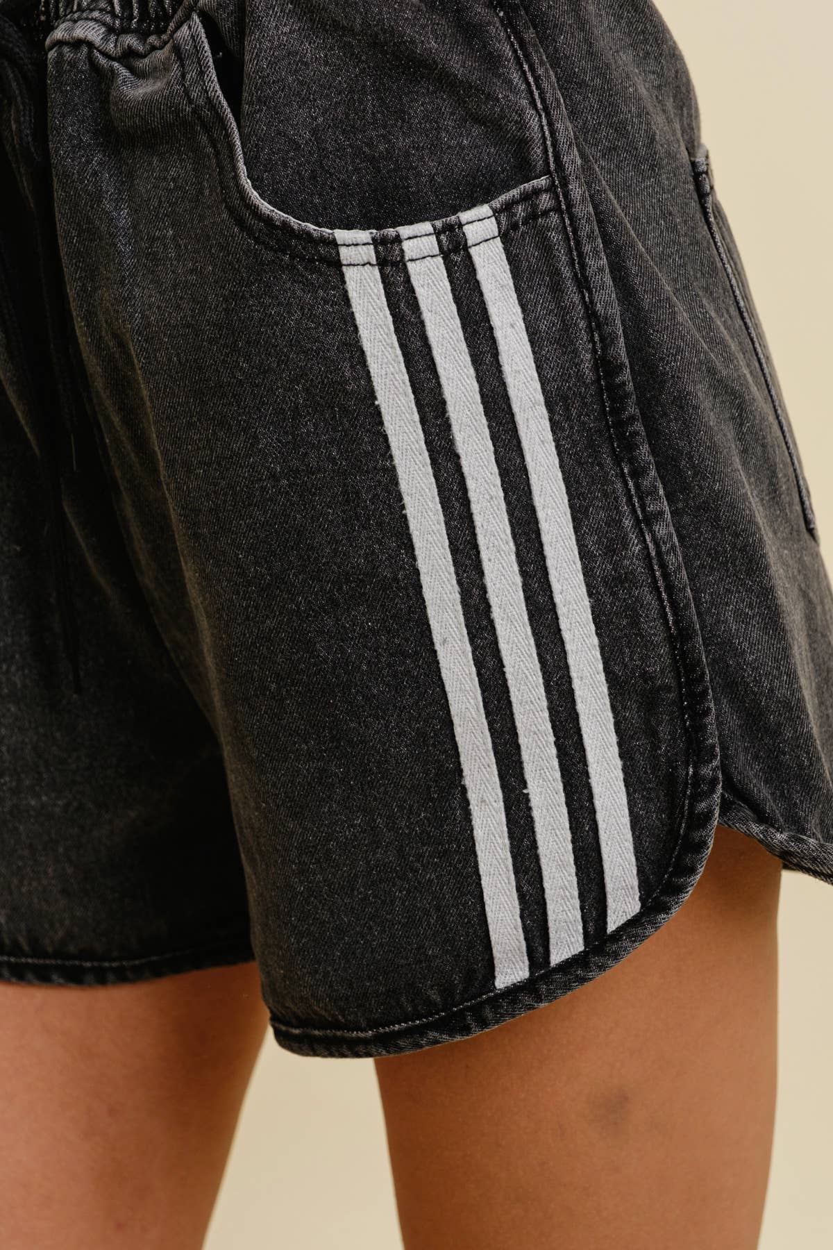 "E" - Striped Shorts