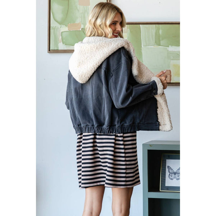 Kass Hooded Denim Jacket